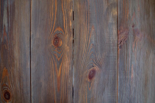 Vue de dessus des planches de vieux bois