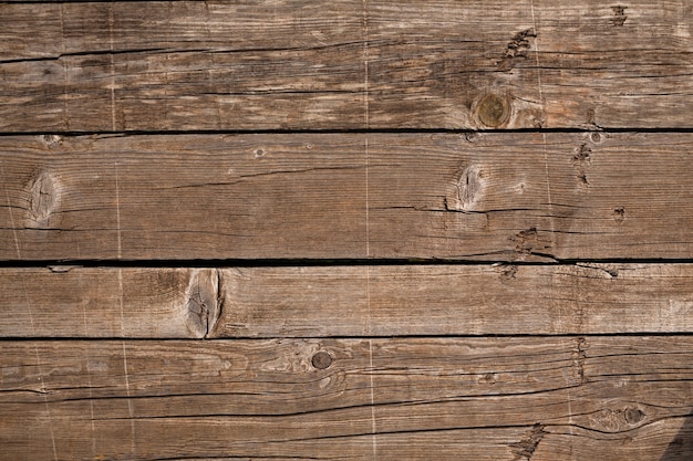 Vue de dessus de la surface en bois