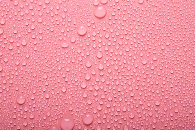 Vue de dessus de la texture de l'eau sur rose