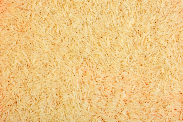 Vue de dessus de la texture des graines de riz