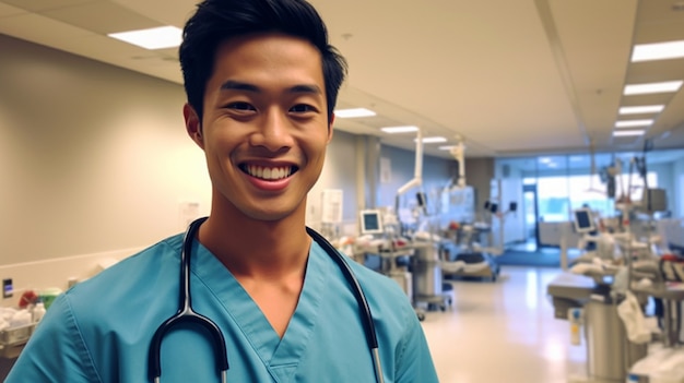 Photo gratuite vue de devant infirmière à l'hôpital