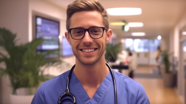 Photo gratuite vue de devant infirmière à l'hôpital