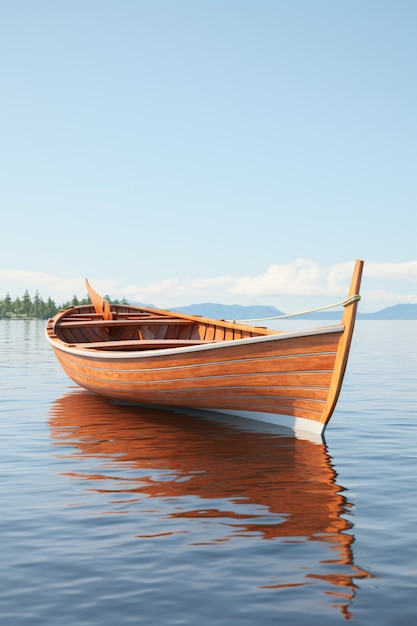 Vue du bateau sur l'eau