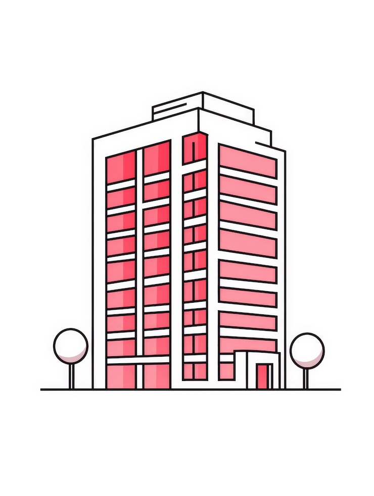 Photo gratuit vue du bâtiment avec une architecture de style dessin animé