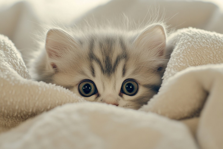 Photo gratuit vue du beau chat domestique persan