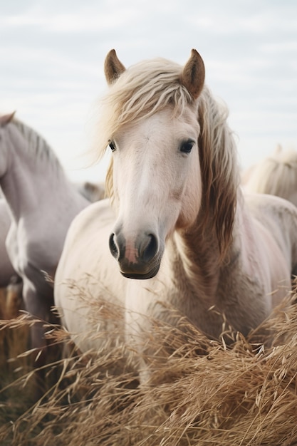 Vue du cheval sauvage