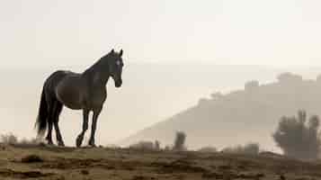 Photo gratuite vue du cheval sauvage