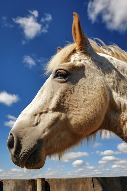 Photo gratuite vue du cheval sauvage