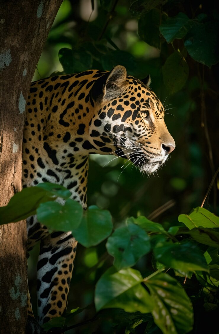 Photo gratuit vue du léopard sauvage dans la nature
