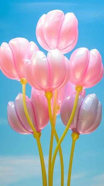 Photo gratuite vue du magnifique bouquet de fleurs 3d