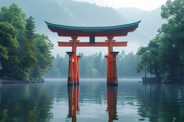 Vue du monument mondial pour célébrer la journée du patrimoine mondial