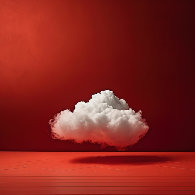 Photo gratuite vue du nuage 3d