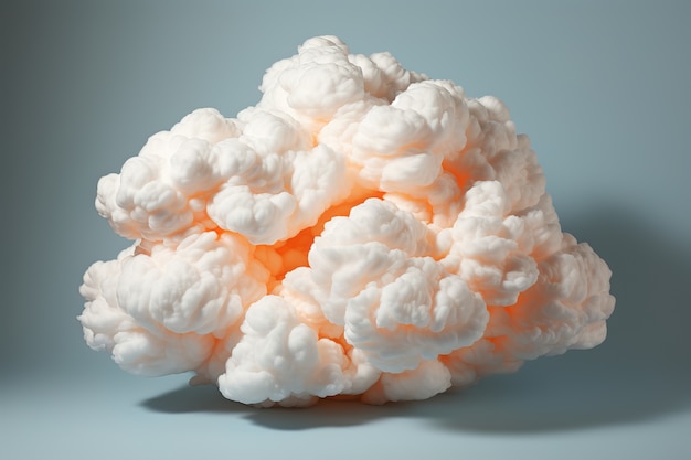 Photo gratuite vue du nuage 3d