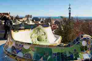 Photo gratuite vue du parc guell