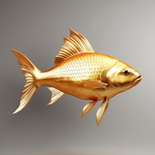 Photo gratuite vue du poisson rouge graphique 3d