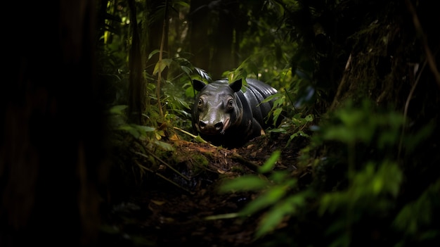 Photo gratuite vue du tapir sauvage