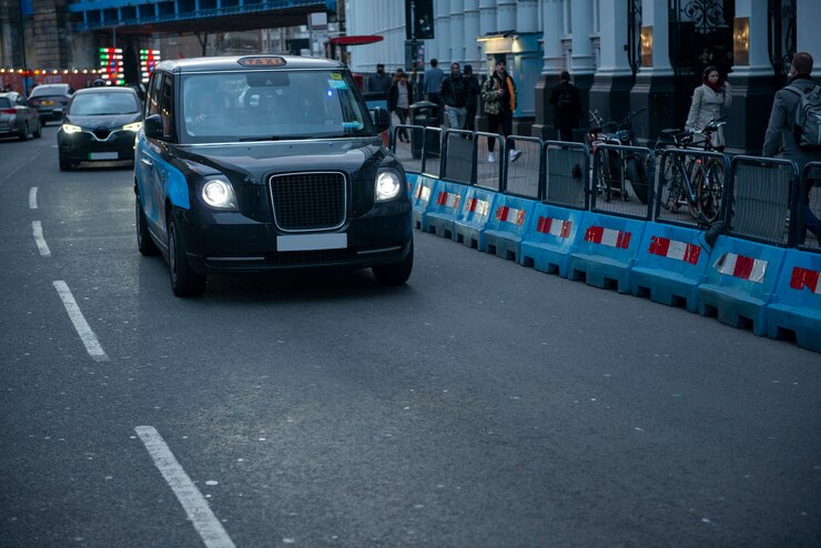 Photo gratuit vue du trafic dans la ville de londres