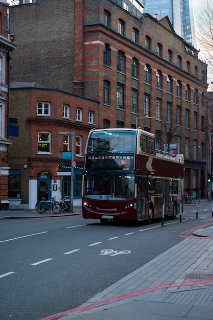 Vue du trafic dans la ville de Londres