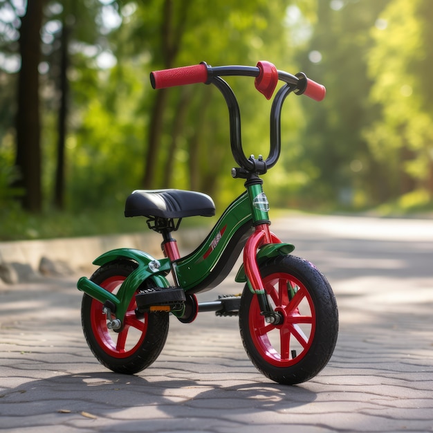 Vue du vélo pour enfants