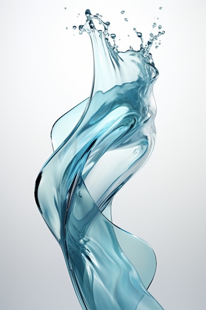 Vue de l'eau cristalline transparente