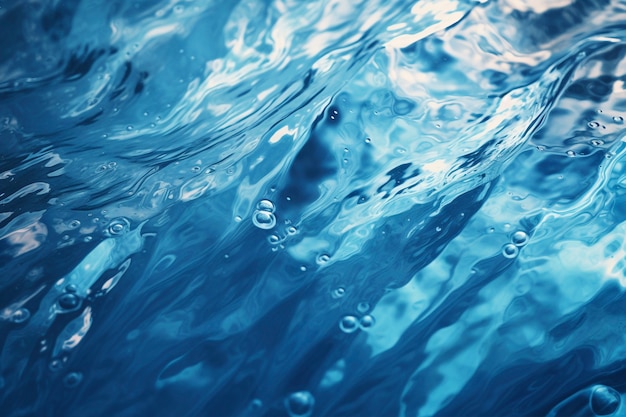 Vue de l'eau dans l'océan ou la mer