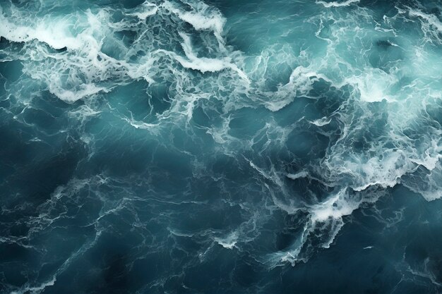Vue de l'eau dans l'océan ou la mer