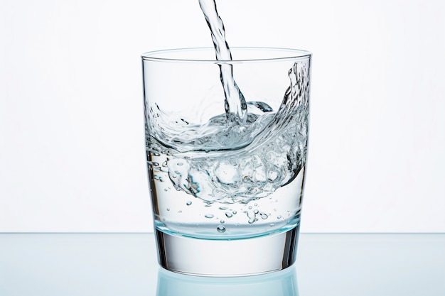 Photo gratuite vue de l'eau en verre transparent