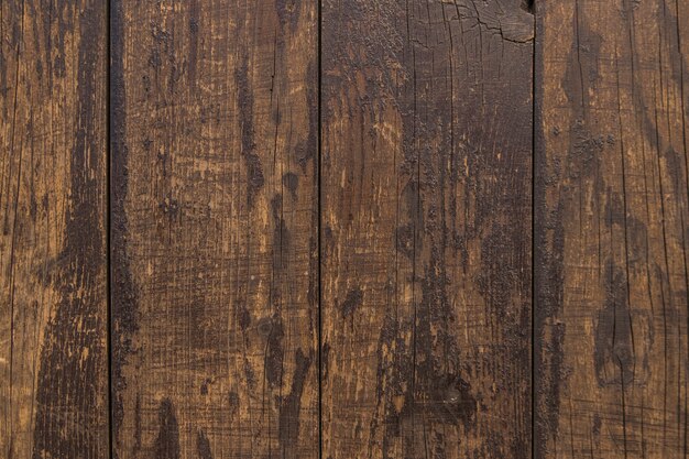 Vue élevée d&#39;un vieux plancher de bois franc