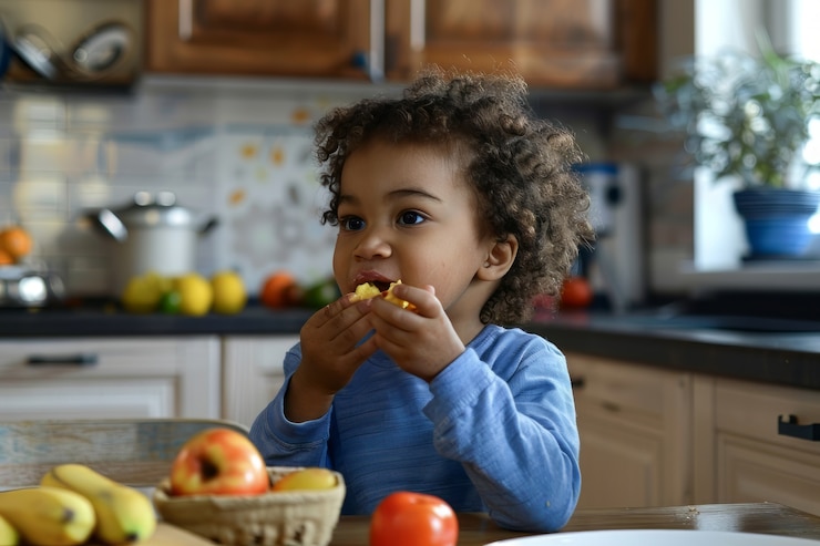 Photo gratuit vue d'un enfant pratiquant une activité de santé et de bien-être