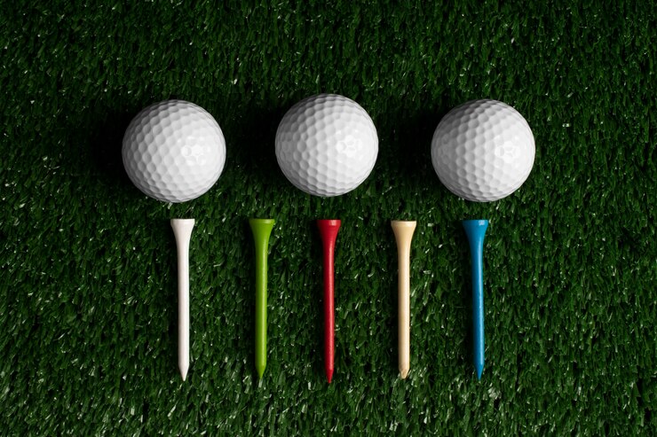 Photo gratuit vue de l'équipement de sport de golf