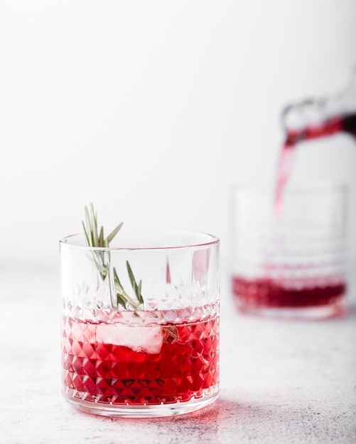 Photo gratuite vue de face de boisson glacée