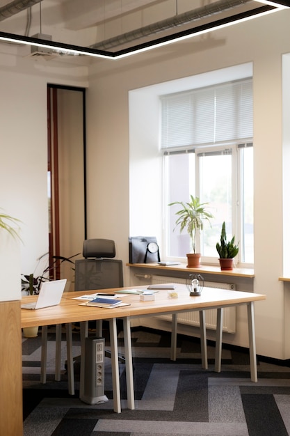 Vue de face du bureau