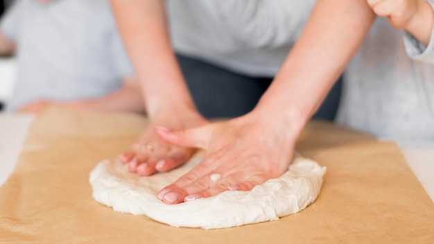 Vue de face du concept de cuisine à la maison