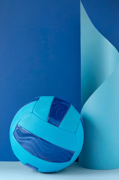 Vue de face du nouveau football avec espace copie
