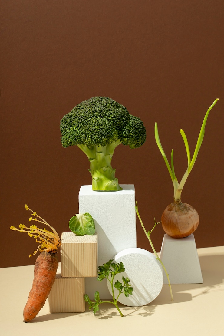 Photo gratuit vue de face des légumes
