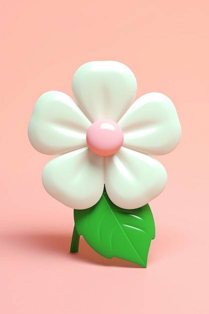 Photo gratuite vue de fleur abstraite 3d