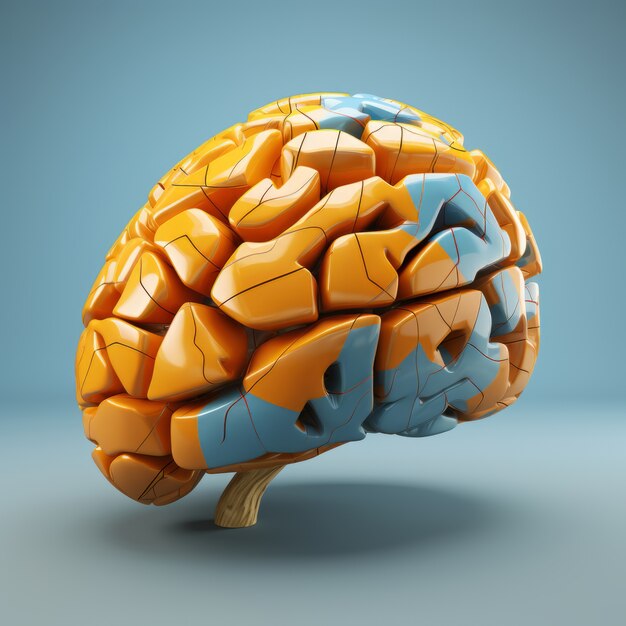 Vue de la forme du cerveau