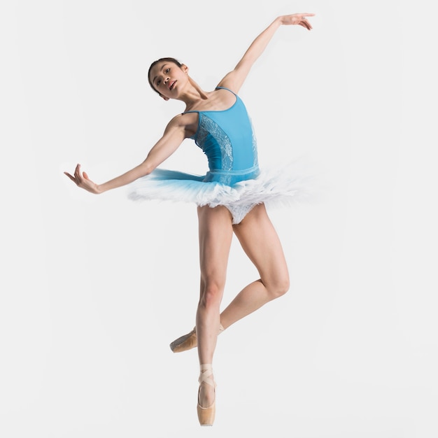 Photo gratuite vue frontale, de, ballerine, danse