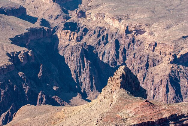 Vue sur le Grand Canyon depuis la rive ouest