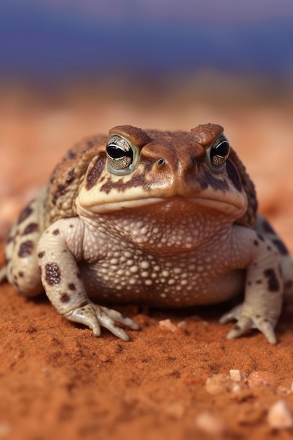 Photo gratuite vue de grenouille dans la nature