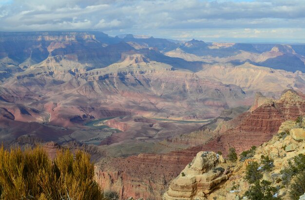 Vue imprenable sur le Grand Canyon en Arizona