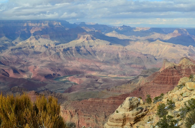 Vue imprenable sur le Grand Canyon en Arizona