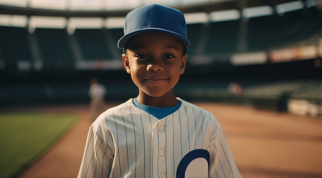 Photo gratuite vue d'un jeune joueur de baseball