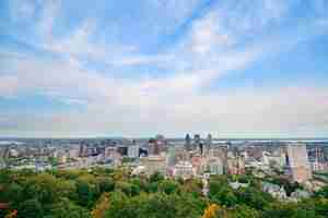 Photo gratuite vue de jour de montréal