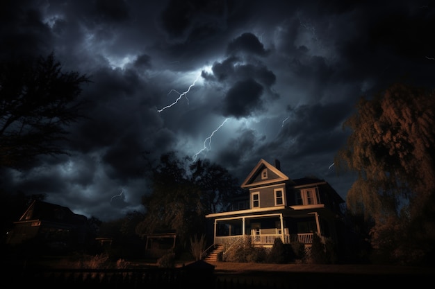 Photo gratuite vue des nuages sombres apocalyptiques