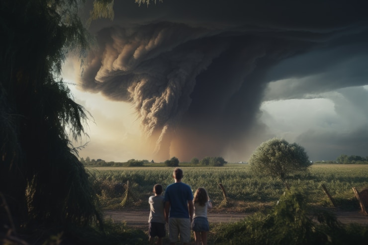 Photo gratuit vue des nuages sombres apocalyptiques