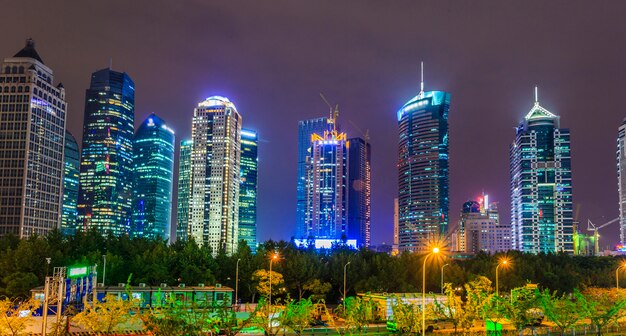 vue de nuit sur la ville