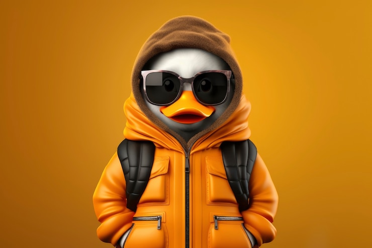 Photo gratuit vue d'un oiseau moderne et cool en 3d