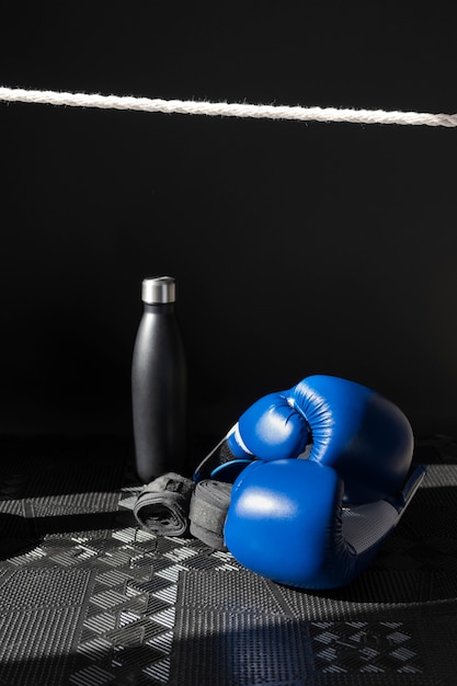 Photo gratuite vue d'une paire de gants de boxe