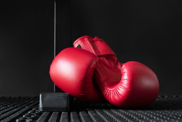 Vue d'une paire de gants de boxe